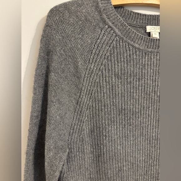 J Crew Merino Wool Blend Gray Sweater - Picture 4 of 7